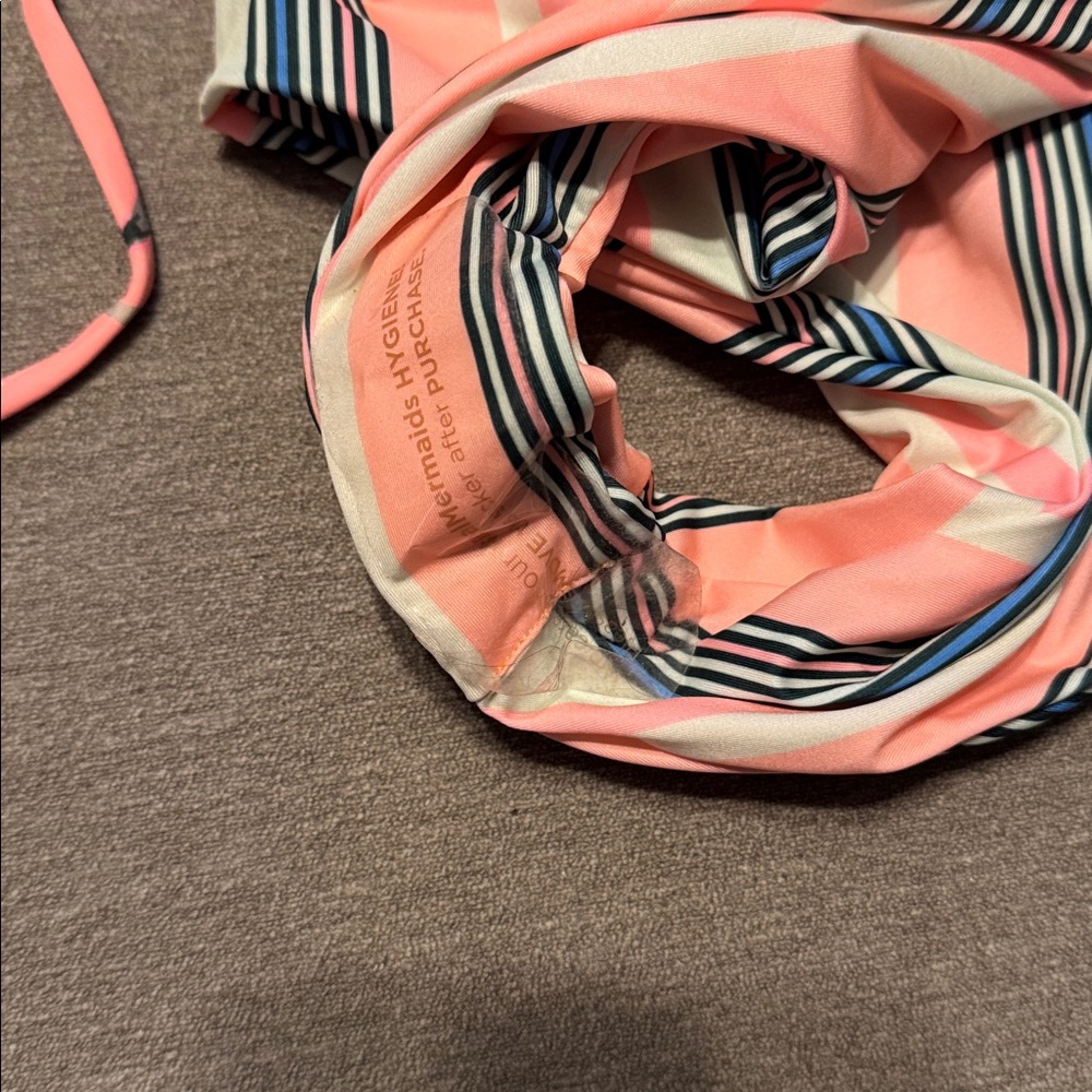 Maaji Coral Floral & Stripe Long-Sleeve One-Piece Swimsuit - Picture 3 of 4